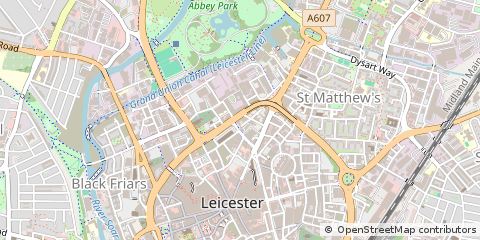 Map of Leicester