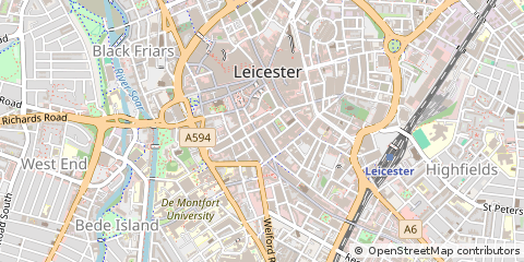 Map of Leicester