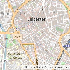 Map of Leicester