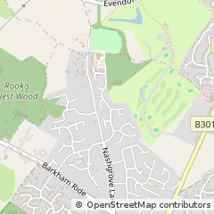 Map of Wokingham, Berkshire