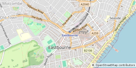 Map of Eastbourne