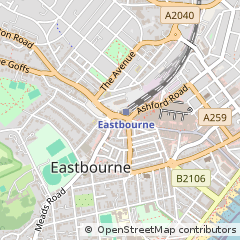 Map of Eastbourne
