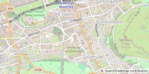Map of Edinburgh, Midlothian