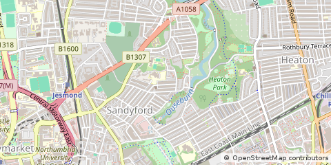 Map of Newcastle Upon Tyne
