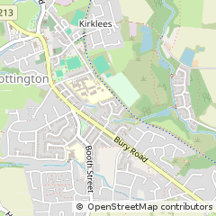 Map of Bury, Lancashire
