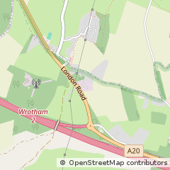 Map of Wrotham, Kent