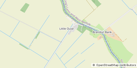 Map of Little Ouse, ELY Cambs