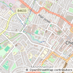 Map of Cheltenham, Gloucestershire