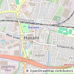 Map of Havant, Hampshire