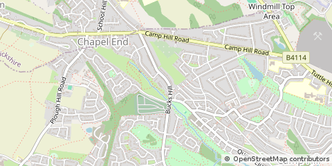 Map of Nuneaton, Berkshire