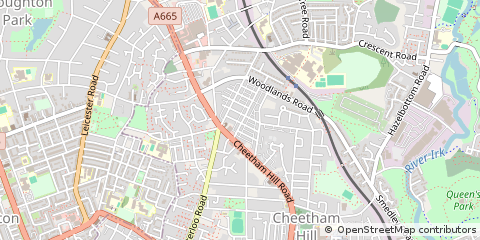 Map of Manchester, Lancashire