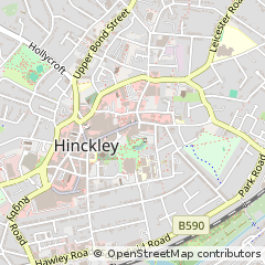 Map of Hinckley, Leicestershire