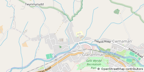 Map of Ammanford