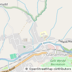 Map of Ammanford