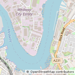 Map of Rochester, Kent