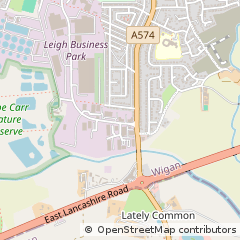 Map of Leigh, Lancashire