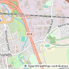 Map of Bury ST Edmunds, Suffolk