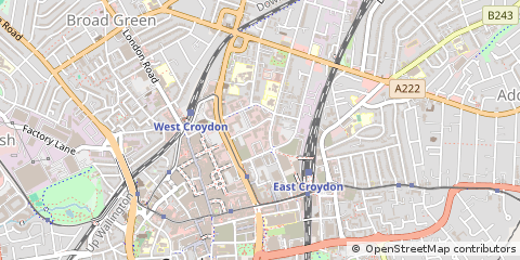 Map of Croydon