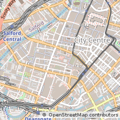 Map of Manchester, Greater Manchester