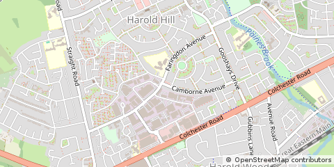 Map of Romford