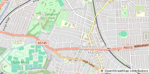 Map of Manchester, Cheshire