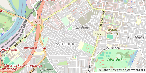 Map of Middlesbrough