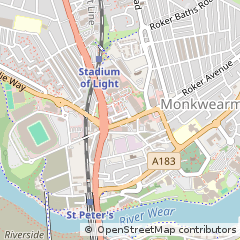 Map of Tyne & Wear, Tyne and Wear