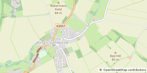 Map of Stockbridge, Winchester