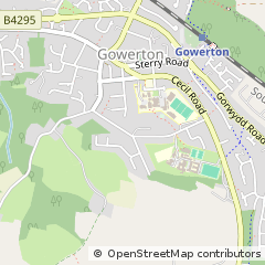 Map of Swansea, West Glamorgan