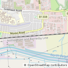 Map of Lincoln, Lincolnshire