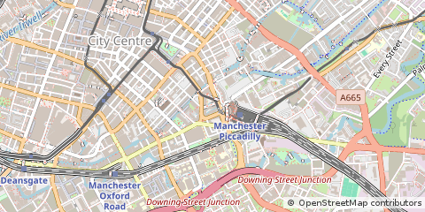 Map of Manchester, Greater Manchester
