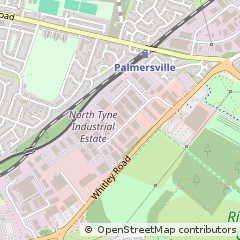Map of Benton, Newcastle Upon Tyne