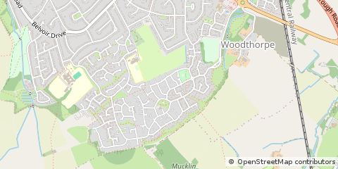 Map of Loughborough, Leicestershire