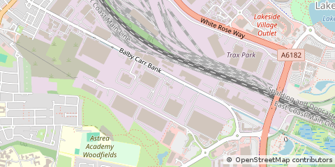 Map of Doncaster, South Yorkshire