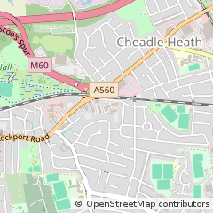 Map of Cheadle, Cheshire