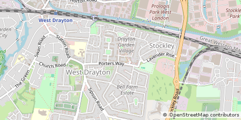 Map of West Drayton, Slough