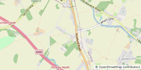 Map of Solihull, West Midlands