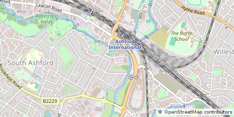 Map of Ashford, Kent
