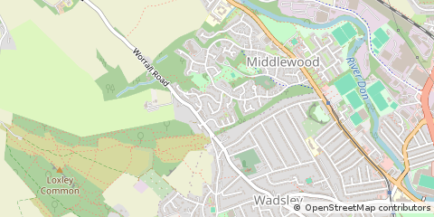 Map of Sheffield