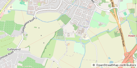 Map of Great Baddow, Chelmsford Essex