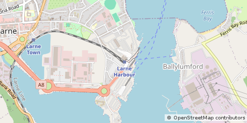 Map of Larne, CO. Antrim