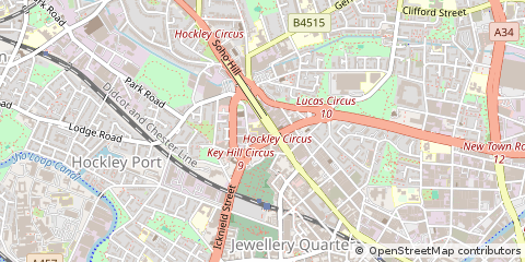 Map of Birmingham, West Midlands