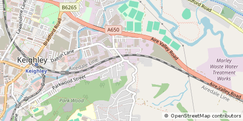 Map of Keighley, West Yorkshire