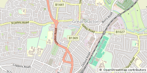 Map of Clacton-on-SEA, Essex