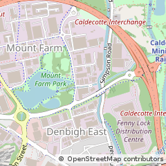 Map of Milton Keynes, Buckinghamshire