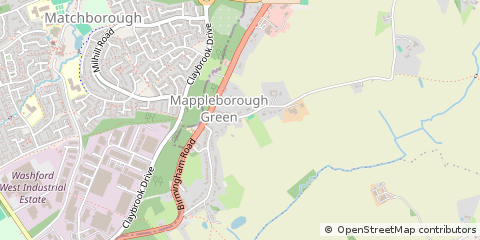 Map of Studley, Warwickshire