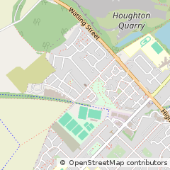 Map of Dunstable, Bedfordshire