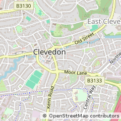 Map of Clevedon, North Somerset