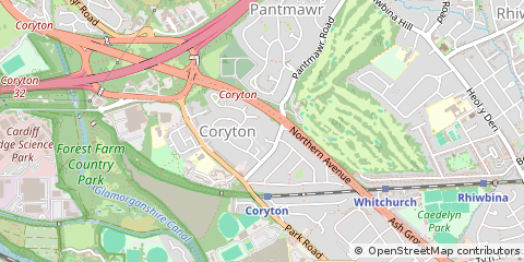 Map of Cardiff
