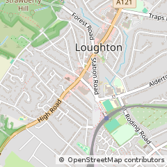 Map of Loughton, Essex